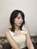 ヘアリゾート粋 ウナム 新宿東口店(enam)&nbsp;ミディアム/顔まわりレイヤー/小顔カット