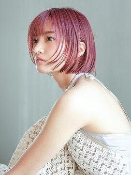 シオン(shion) ピンクヘアーピンクグレープフルーツ秋色小顔_F0217