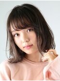 愛されドーリィワンレンミディ透明感カラーショコララベンダー