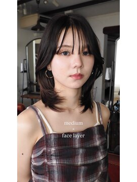 ヘアラウンジ アンリオ(hair lounge an rio) ミディアムレイヤー×シースルーバング