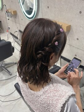 ヘア サロン クラン 東心斎橋店(hair salon clan) ねじりハーフツイン