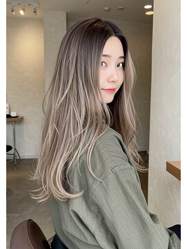 フュージョンファイブ(FUSION5) レイヤーロングベージュ20代30代40代くびれエクステ韓国ヘア