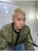 メンズカットハイトーンボウズスパイキーショート