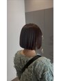 アース コアフュールボーテ みどり店(EARTH coiffure beaute)&nbsp;透明感のある暗髪にハイライトの筋で明るくメリハリのある印象に