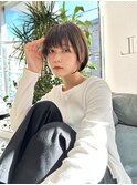 ショートとボブの間丸みショート大人可愛いショート