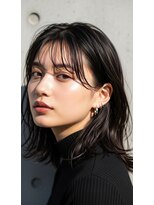 ライクバイコトナ 越谷(RIKE by kotona)&nbsp;ミディアム20代30代ストレートレイヤー前髪なし前髪あり越谷