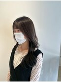 暗めカラー愛されゆるカールロング