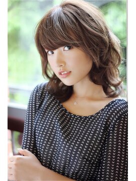 モッズ ヘア 福岡姪浜店(mod's hair) 【ボリュームが出せる☆】大人かわいい★耳かけくびれミディ