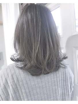 ヘアーアンドアトリエ マール(Hair&Atelier Marl) 【Marlアプリエ】ブルージュカラーの外ハネセミディ