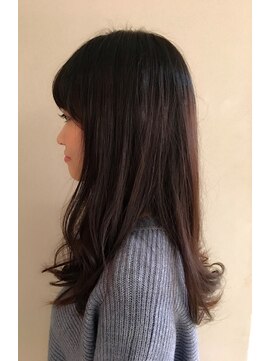 ロンド 銀座(Lond) ツヤ暗髪ワンカールロングスタイル 担当本田