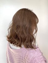 メーヴェ(Mowen)&nbsp;mowen 南堀江　テラコッタカラー×こなれ大人女子×波巻きカール