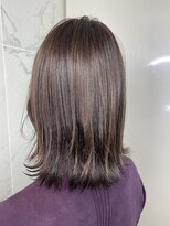 アヴァンスクロス あべのルシアス店(AVANCE.CROSS)&nbsp;外ハネワンカール×ピンクブラウン