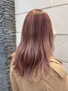 フィッティ 横須賀中央店(fiti) ハイライト×ピンクブラウン