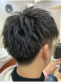 ツーブロックマッシュの束感ショートMEN’S HAIR17