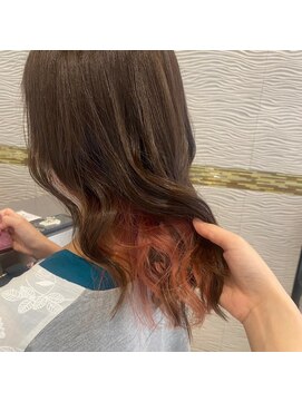 ビス リアン 川口店(Vis lien) インナーカラー/オレンジ/ケアブリーチ/