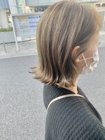 オーガニック アトリエ 大宮(organic+atelier)&nbsp;20代30代大人可愛い前下がりストレート大人ボブハイライト