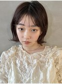 【PARK】くびれ外はねボブ×束感シースルーバング