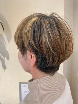 レグルス ヘア デザイン ニシジン 西新店(Reglus hair desigh)の写真/【西新駅徒歩2分】可愛く上品な大人ショートならお任せ！360°どこから見ても美しいシルエットをご提案＊