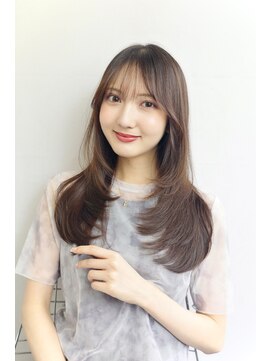 オグジュアリー 表参道(aux.) レイヤー×ナチュラルブランジュ