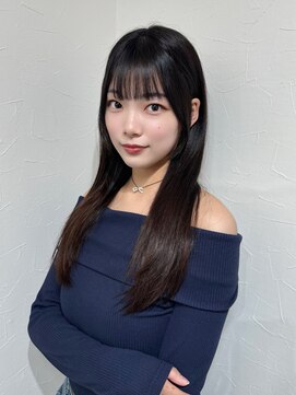 クレム 博多駅店(ChLem) 顔まわりレイヤー 艶カラー 暗髪 韓国風 髪質改善 福岡美容室