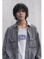 ブークル(boucle)&nbsp;ミディアムパーマ　伸ばしかけパーマ　メンズロング