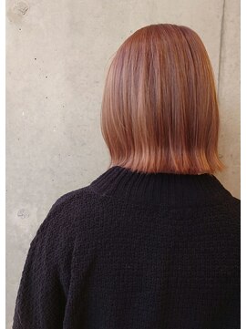 ソロ(soLo) soLo伸ばしかけボブ×ピンクベージュ