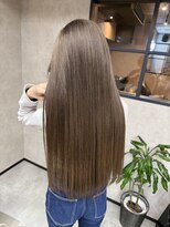 サニー 渋谷(SUNNY) バレイヤージュ、ハイライト、レイヤーロング、グレーベージュ