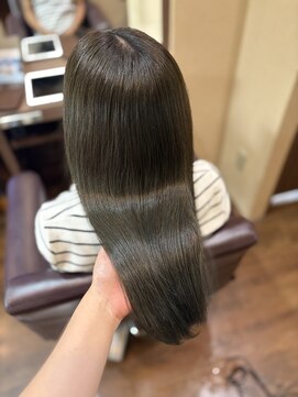 グリームバイフォルテ 藤枝(gream by FORTE) 髪質改善/ツヤ髪/オリーブカラー