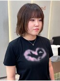 くびれヘア/顔周り/韓国/ボブ/レイヤーカット/前髪/カラー錦糸町