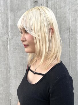 シーン(seen) 【ホワイトブロンド】ブリーチハイトーンミルクティーベージュ