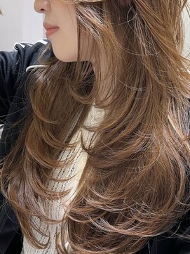 ラキング ギンザ トウキョウ(LAKING GINZA) くびれヘア/アプリコットオレンジ/夏/ハイライトカラー[銀座駅]