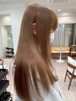 モク 立川(moc)&nbsp;韓国風レイヤーカットブリーチダブルカラー前髪