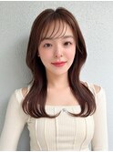 暗髪×髪質改善で憧れのツヤ髪に♪ワンカールセミロング
