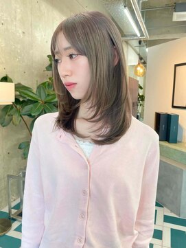 ノエ(noe) 黒髪カタログ/クラゲヘアー/オリーブグレー/栄r42