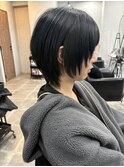 黒髪/ショート/ウルフ