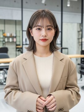 表参道/顔周り/前髪カット/ハイライト/ブリーチなしダブルカラー