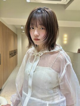 暗めカラー/レイヤーカット/マロンベージュ/くすみベージュ/銀座