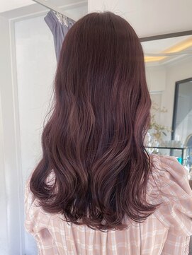 ヘアーアイスカルテット(HAIR ICI QUARTET) ブリーチなし×ラベンダーピンク◎大人可愛いふんわりロング