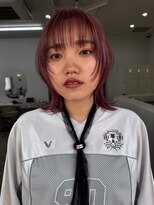 デビュー バイ アミ 北中城(debut by A.M.I) ミルクティーブロンド/ダークブルー/デジタルパーマ/沖縄/北中