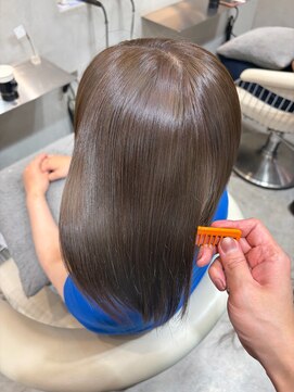 グロー 大宮(GLROW) 透明感溢れるブリーチなしのグレージュカラー/ブリーチなし