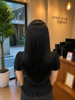 ヘアースパ ノッシュ 博多千代店(Hair Spa Nosh)&nbsp;Hair Spa Nosh 博多千代店/ブルーブラック/髪質改善ストレート