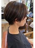 ハンサムショートマッシュ モカグレージュ 30代40代50代