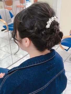 ラピッシュ Lapish桜田店 〈ラピッシュ桜田〉結婚式お呼ばれへアセットヘアアレンジ