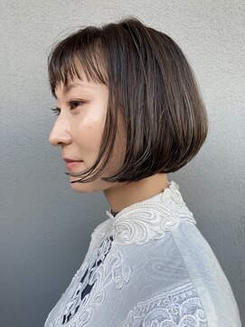 コレットヘア(Colette hair) ◎サファイアブルー×ハイライト×ショートボブ◎