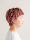 オフィスヘア/エアリーミディ/ショートパーマ/新宿