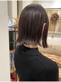 パツっと切りっぱなしボブ！