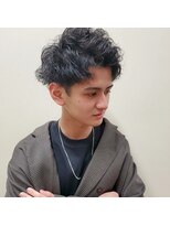 エストアール フクオカ 福岡博多店(est-r. Fukuoka)&nbsp;アップバング×スパイラルパーマ