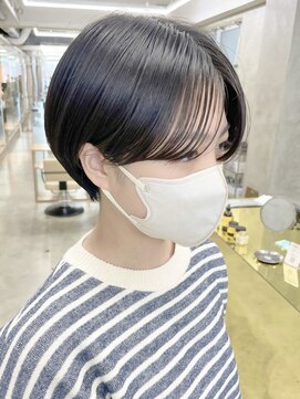 スー 渋谷(suu) 大人ショートボブ黒髪ショートカットマッシュショートボブ