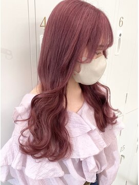 ランテルディ 渋谷(LANTERDIT) 【LANTERDIT】ブリーチ ピンクカラー/顔周りおくれ毛/Risa