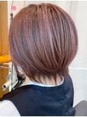 20代30代40代大人可愛いシークレットハイライトショコラアッシュ
